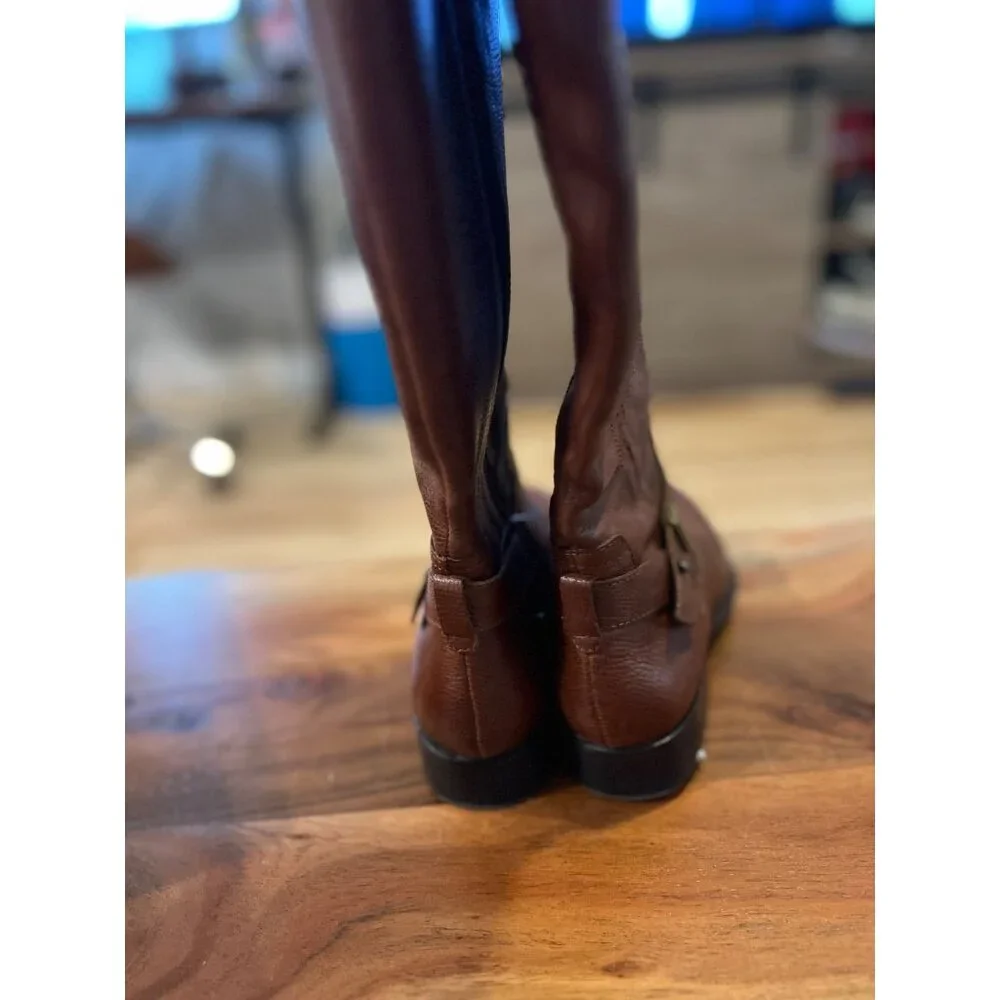 Naturalizer Joan Wide‎ Calf Leather Boots - Size 6.5